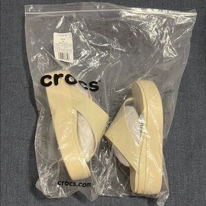 CROCS Bone Brooklyn Flip Platforms